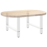 Coffee Table Legs White 2 pcs 70x cm Steel 4013289