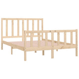 Bed Frame without Mattress 140x190 cm Solid Wood 3105205