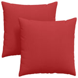 Sofa Pillows 2 pcs Red 80 x 80 cm Fabric 42014052