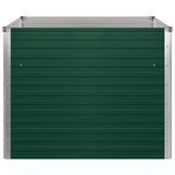Raised Garden Bed 100x100x77 cm Galvanised Steel Green 47021