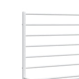 Metal Bed Frame without Mattress with Headboard White 135x190cm 352367