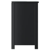 Bathroom Sink Cabinet BERG Black 60x34x59 cm Solid Wood Pine 358553
