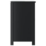 Bathroom Sink Cabinet BERG Black 60x34x59 cm Solid Wood Pine 358553
