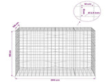 Gabion with 3.5 mm Wire and 10x10 cm Mesh 200x100x150 cm 3463414