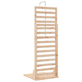 Outdoor Shower 225 cm Solid Pine Wood and Stainless Steel 886348