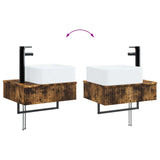 Bathroom Cabinet Set 3 pcs Smoked Oak 53 x 35 x 39 cm 3405612