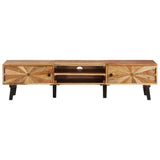 TV Cabinet 145x35x35 cm Solid Acacia Wood 338421