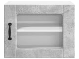 Wall Glass Cabinet PORTO 2 pcs Concrete Grey 40 x 31 x 40 cm 885192
