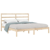 Bed Frame without Mattress 200x200 cm Solid Wood Pine 3104953