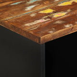 TV Cabinet 80x33x46 cm Solid Wood Reclaimed&Engineered Wood 351964