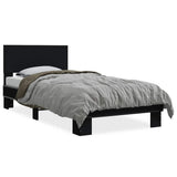 Bed Frame without Mattress Black 75x190 cm Small Single 845812