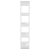 Book Cabinet/Room Divider High Gloss White 80x30x160 cm 811571
