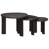 Nesting Coffee Tables 3 pcs White Solid Mango Wood 4104658