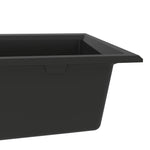 ZNTS Kitchen Sink Black 790x500x193 mm Granite 147053