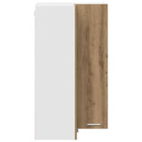Hanging Cabinet Artisan Oak and White 57 x 57 x 100 cm 884377