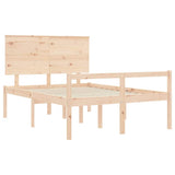Senior Bed without Mattress 140x190 cm Solid Wood 3195461