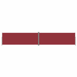 Retractable Side Awning Red 220x1200 cm 318089