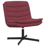 Swivel Chair Wine Red 63 x 75 x 76 cm Fabric 42007353