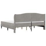 Bed Frame with Headboard Light Grey 180 x 200 cm Velvet 3415277