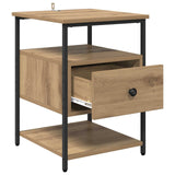 Bedside Cabinet with Drawer 2 pcs Artisan Oak 40 x 42 x 56 cm 881877