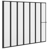 Shower Screen Folding Black 168 x 140 cm Aluminium 42009756