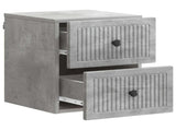 Wall-Mounted Bedside Cabinet Concrete Grey 33 x 34.5 x 40 cm 897961