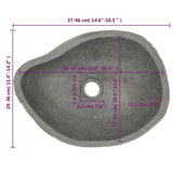 Basin River Stone Oval cm 146213