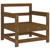 Garden Chairs with Cushions 2 pcs Honey Brown Solid Wood Pine 825565