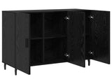 Sideboard Black Oak 90 x 34 x 80 cm Engineered Wood 879588