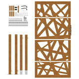 Garden Gate 100x200 cm Weathering Steel Light Design 4100958