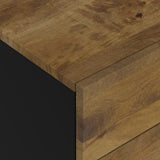 Bedside Cabinet 50x33x60 cm Solid Wood Mango&Engineered Wood 350671