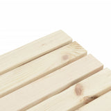 Garden Bench Natural Wood Solid Fir Wood Standard Durable 365103
