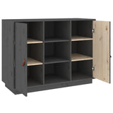 Sideboard Grey 100x40x75 cm Solid Wood Pine 820134