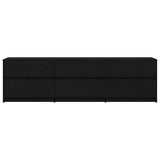 TV Units 2 pcs Black Oak 180 x 34 x 50 cm Engineered Wood 3385630