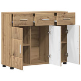 Sideboard with Shelf FLORIN Artisan Oak 88.5 x 30.5 x 73 cm 880320
