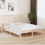 Bed Frame without Mattress 150x200 cm King Size Solid Wood Pine 3104353