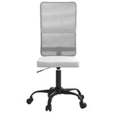 Office Chair Height Adjustable White Mesh Fabric 353007