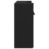 Reception Desk Black Oak 180x50x103.5 cm Engineered Wood 3324206
