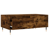 Coffee Table Smoked Oak 90x50x36.5 cm Engineered Wood 830801