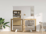Dog Gate with Stands 2 pcs Artisan Oak 100 x 100 cm 892030