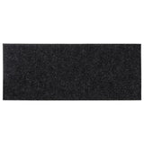 Stair Mats Self-adhesive 15 pcs 60x25 cm Black Rectangular 326914
