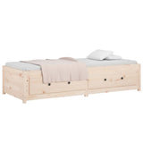 Day Bed without Mattress 75x190 cm Small Single Small Single Solid Wood Pine 821599