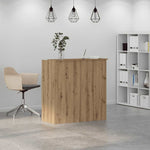 Reception Desk Artisan Oak 100x50x103.5 cm Engineered Wood 3324168