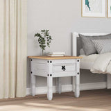 End Table Corona White 50 x 50 x50 cm Solid Pine Wood 42021193