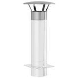 Rain Cover Chimney Silver 35 x 35 x 20 cm Stainless Steel 42008458
