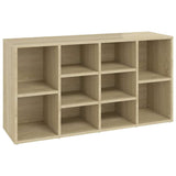 803293 Shoe Bench Sonoma Oak 103x30x55 cm Engineered Wood
