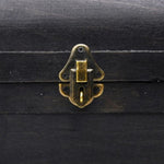 ZNTS Wooden Treasure Chest Large Black 60797