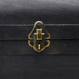 ZNTS Wooden Treasure Chest Large Black 60797