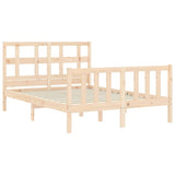 Bed Frame without Mattress Small Double Solid Wood Pine 3192981
