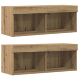 TV Cabinet Set Wall-mounted 8 pcs Artisan oak Engineered wood 3334387